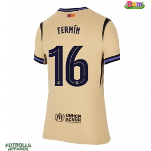 Barcelona Fermin Lopez #16 Bortatröja Kvinnor 2025-26 Kortärmad